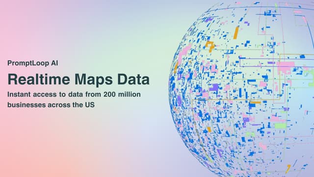 Real-Time Map Data: Scale Local Business Research with AI