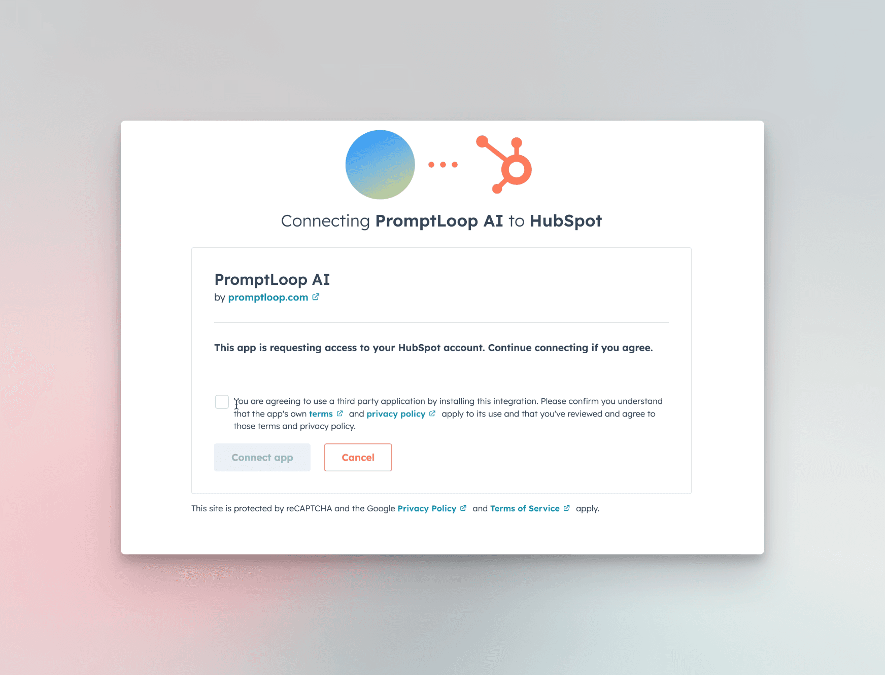 Accept HubSpot Permissions
