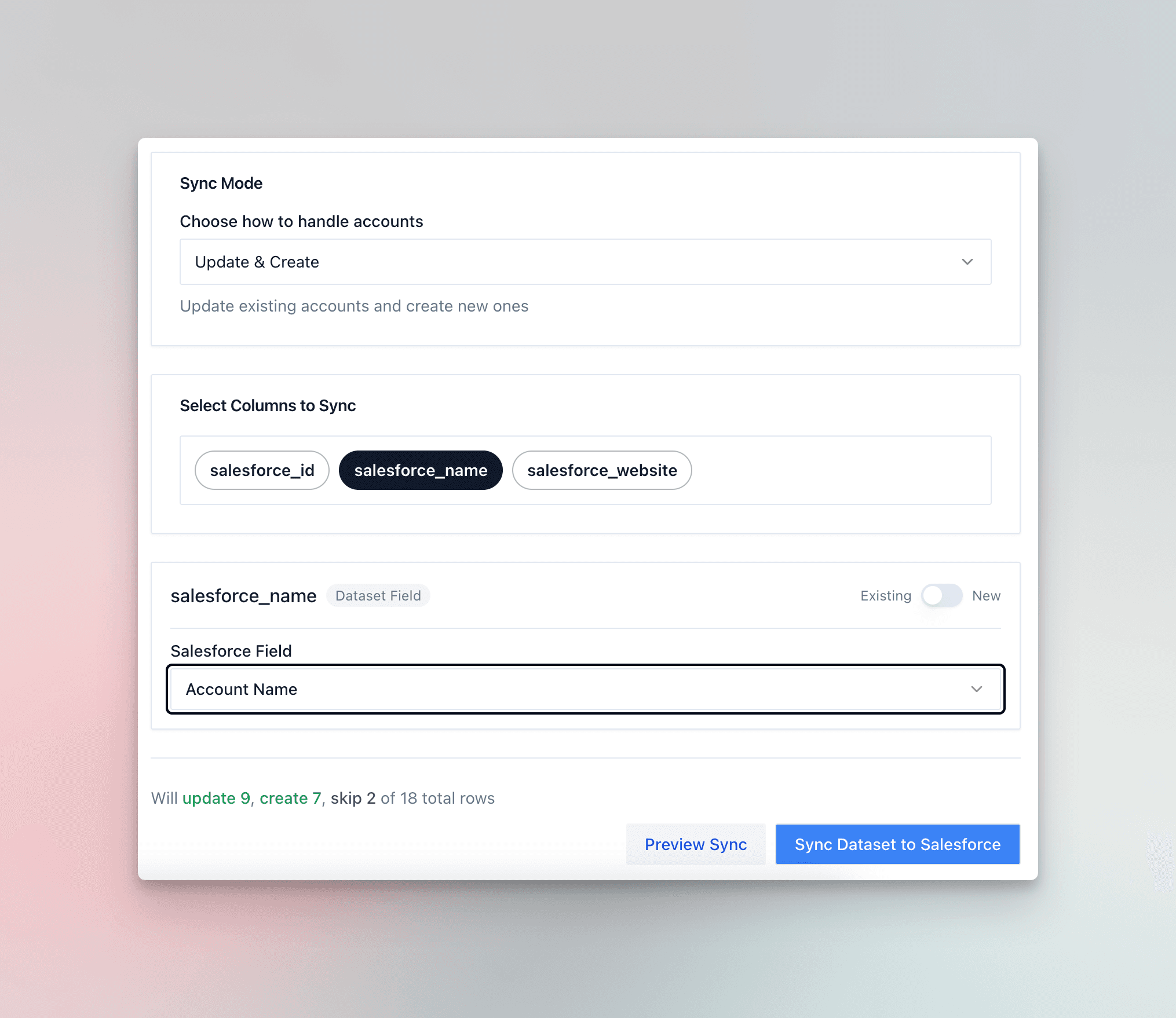 Preview Domain Matching